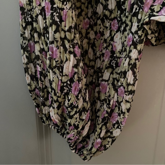 ASTR the Label Elva Flora Long Sleeve Top/Black Floral/Size XS - Picture 8 of 10